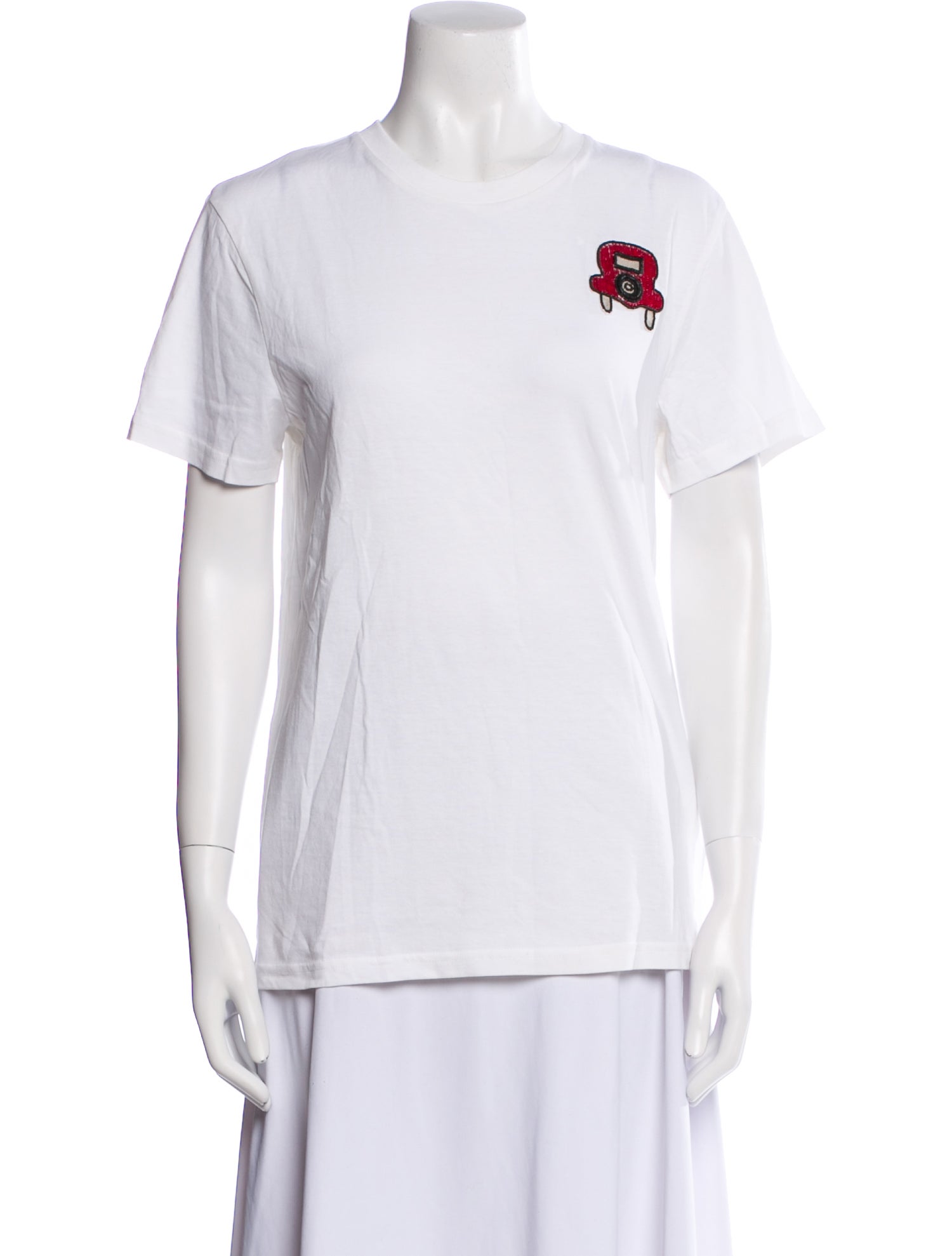 Au Jour le Jour Graphic Print Crew Neck T-Shirt