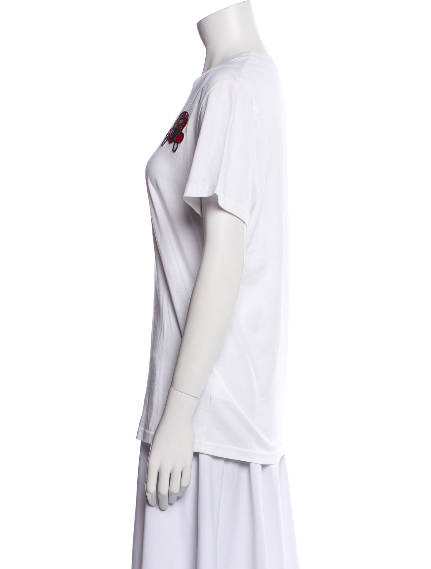 Au Jour le Jour Graphic Print Crew Neck T-Shirt