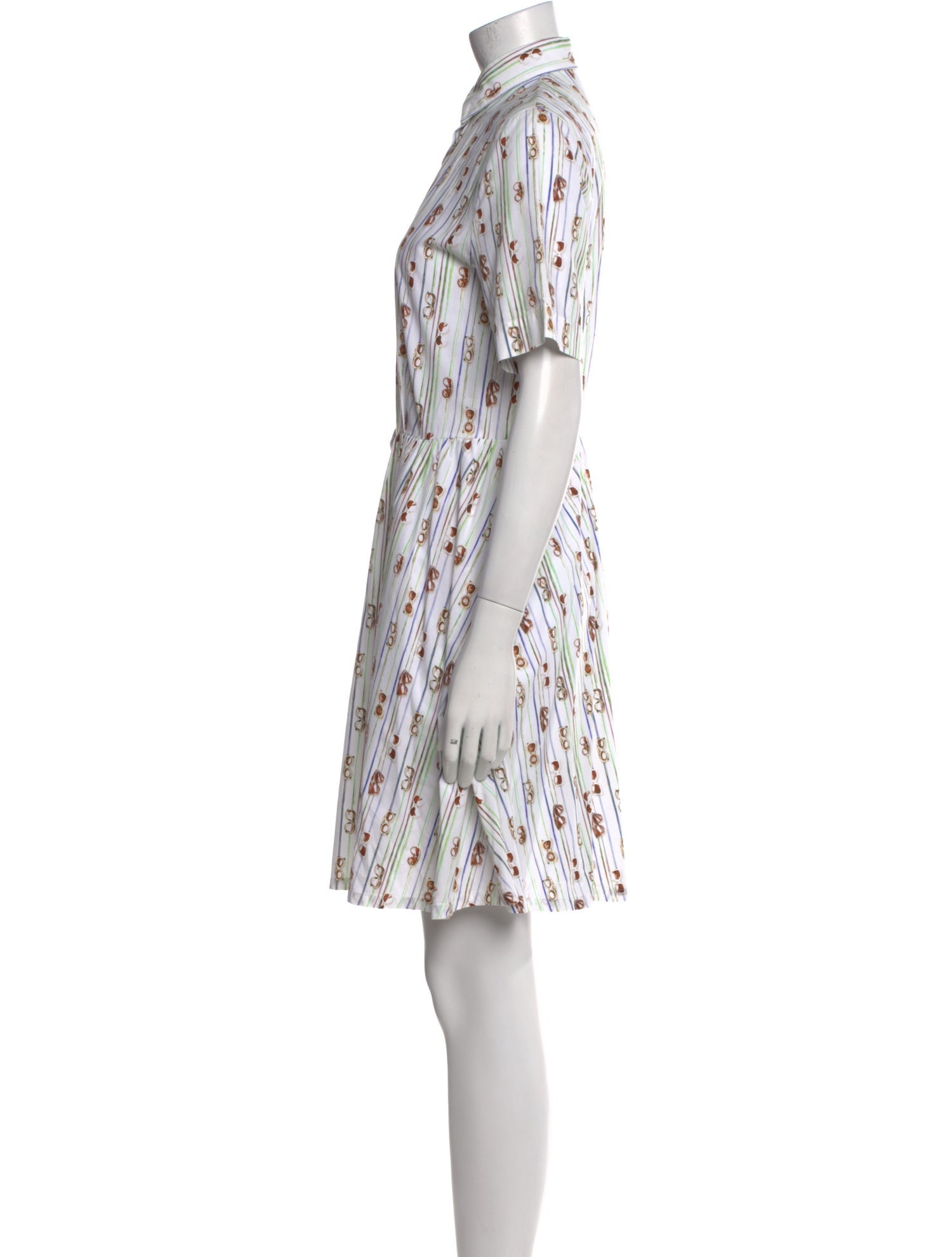 Au Jour le Jour Printed Knee-Length Dress