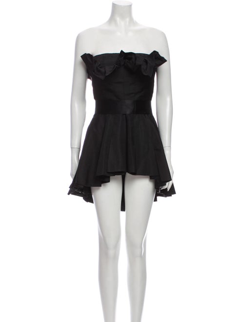 Akira Naka Strapless Mini Dress Black