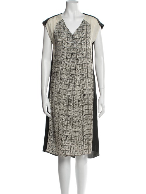 Akira Naka Printed Midi Length Dress
