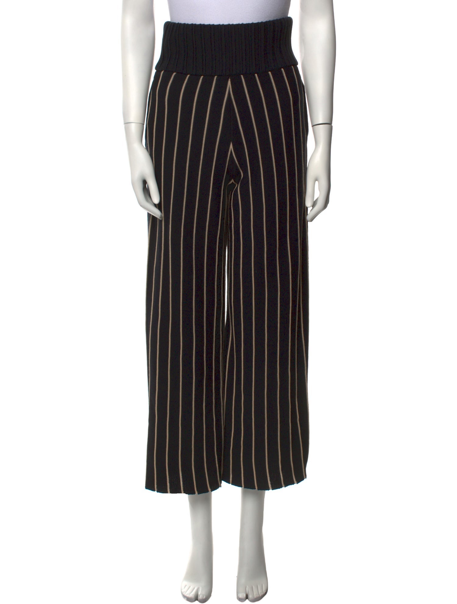 Akira Naka Striped Wide Leg Pants