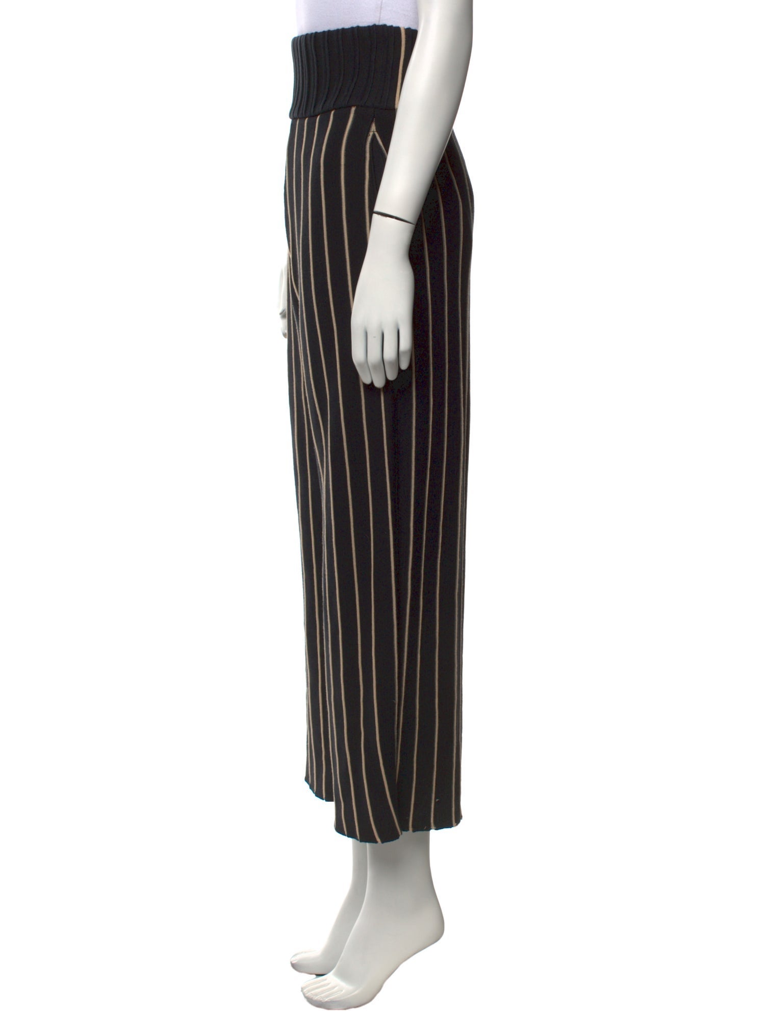 Akira Naka Striped Wide Leg Pants
