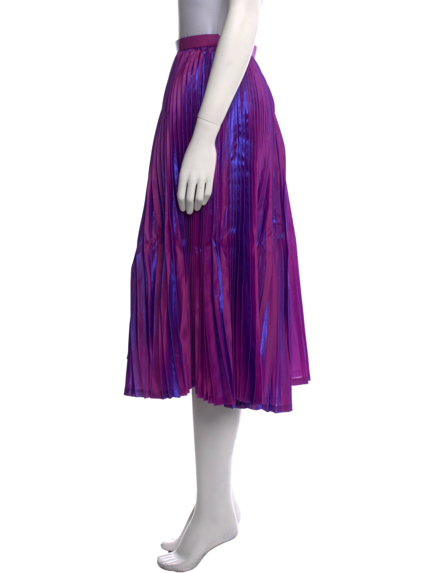 Akira Naka Pleated Accents Midi Length Skirt w/ Tags