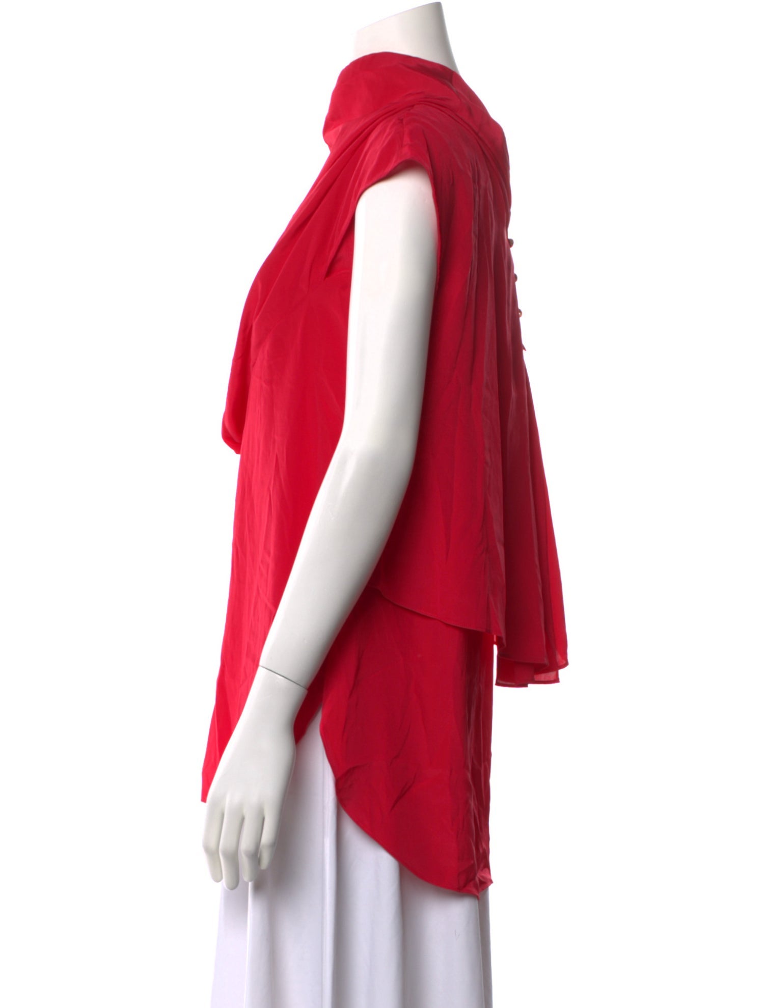 Akira Naka Cowl Neck Short Sleeve Blouse w/ Tags