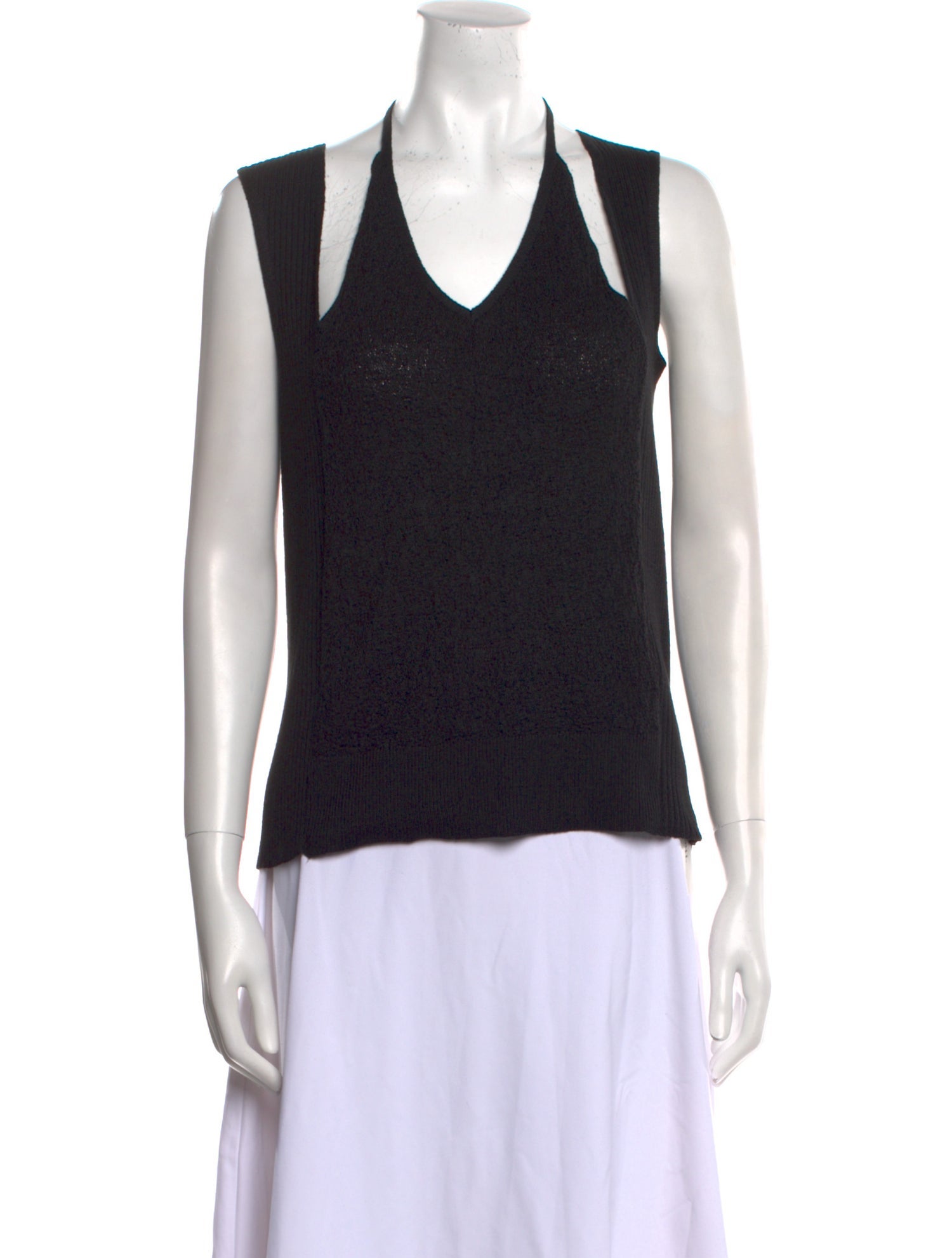 Akira Naka V-Neck Sleeveless Top