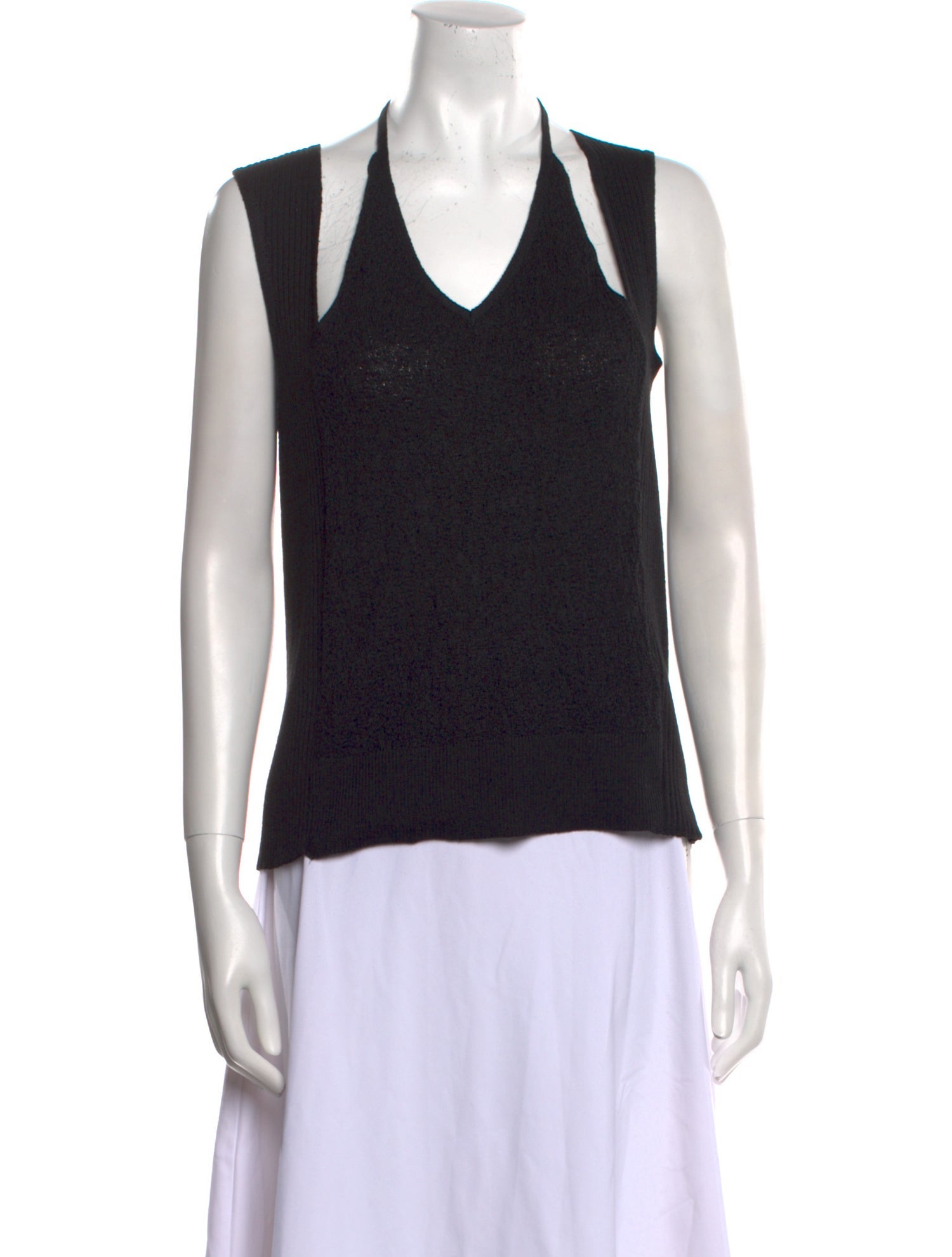 Akira Naka V-Neck Sleeveless Top