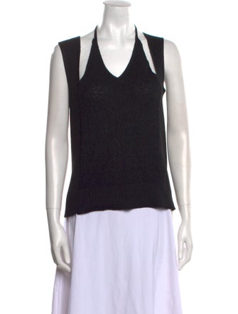 Akira Naka V-Neck Sleeveless Top