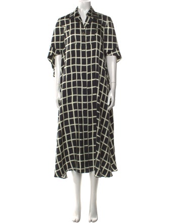 Akira Naka Silk Long Dress