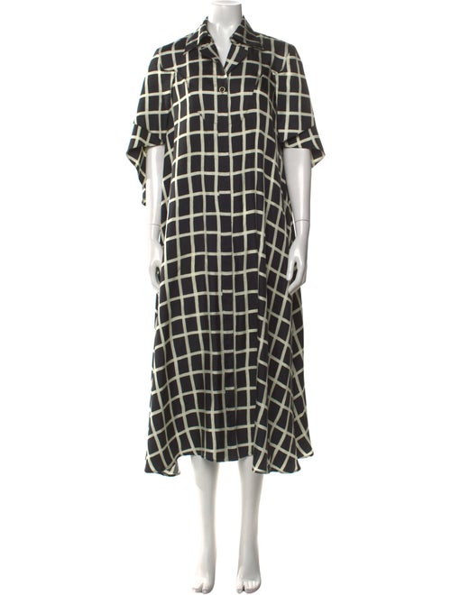 Akira Naka Silk Long Dress