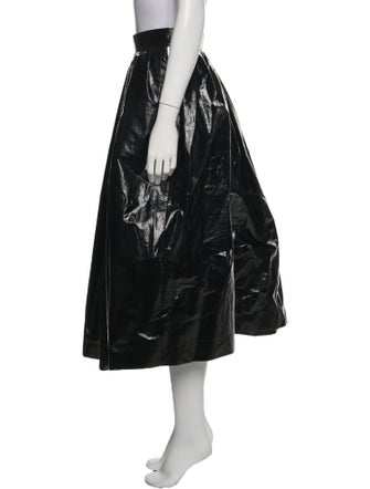 Akira Naka Pleated Accents Midi Length Skirt