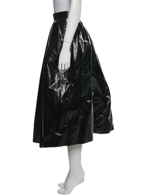 Akira Naka Pleated Accents Midi Length Skirt