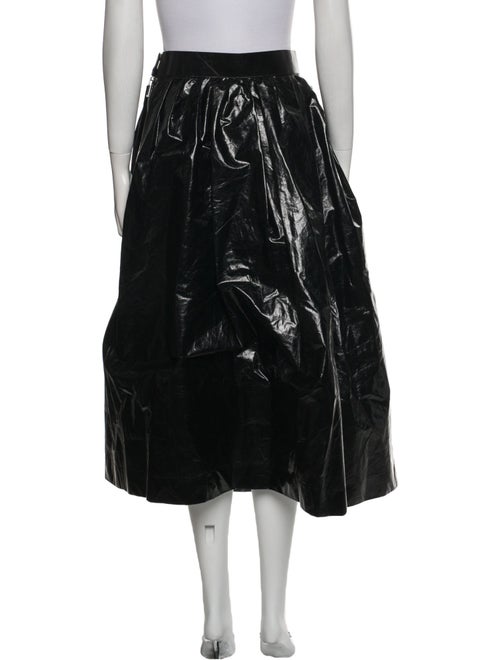 Akira Naka Pleated Accents Midi Length Skirt