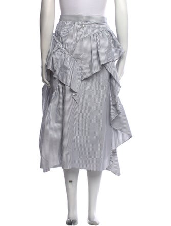 Akira Naka Striped Midi Length Skirt