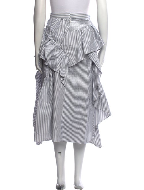 Akira Naka Striped Midi Length Skirt