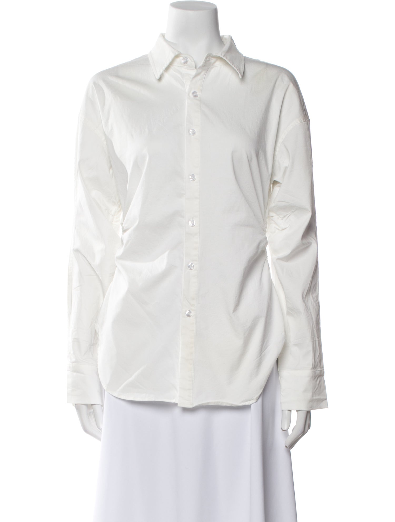 Akira Naka Long Sleeve Button-Up Top