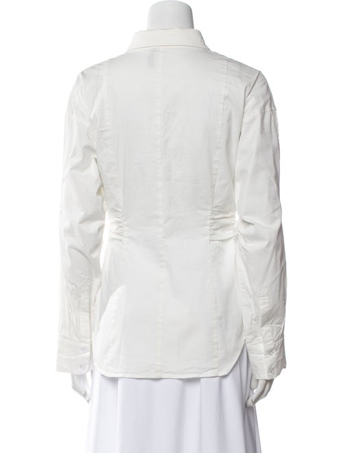 Akira Naka Long Sleeve Button-Up Top