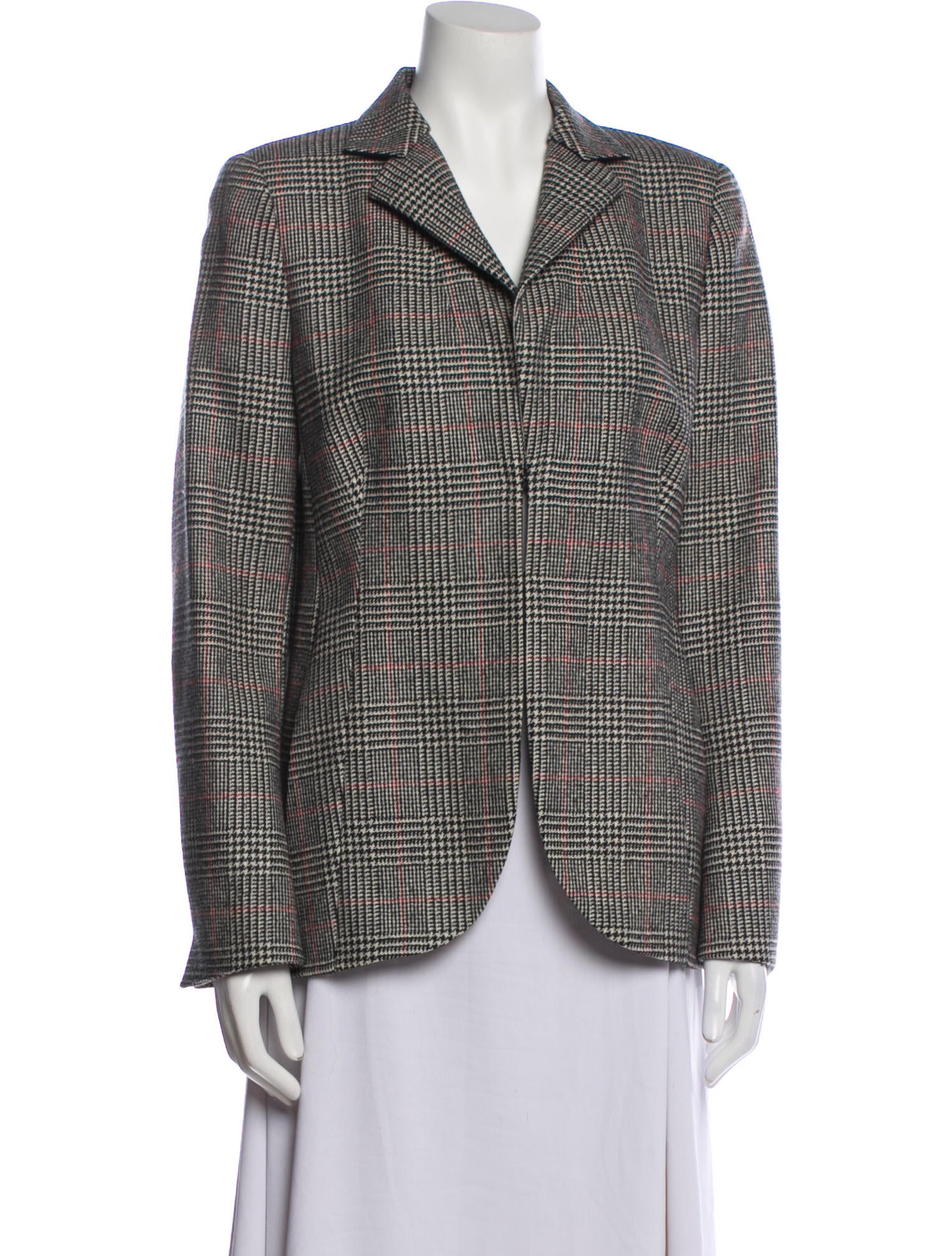 Akris Houndstooth Print Blazer