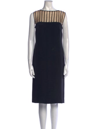 Akris Bateau Neckline Midi Length Dress