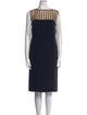 Akris Bateau Neckline Midi Length Dress