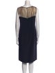 Akris Bateau Neckline Midi Length Dress