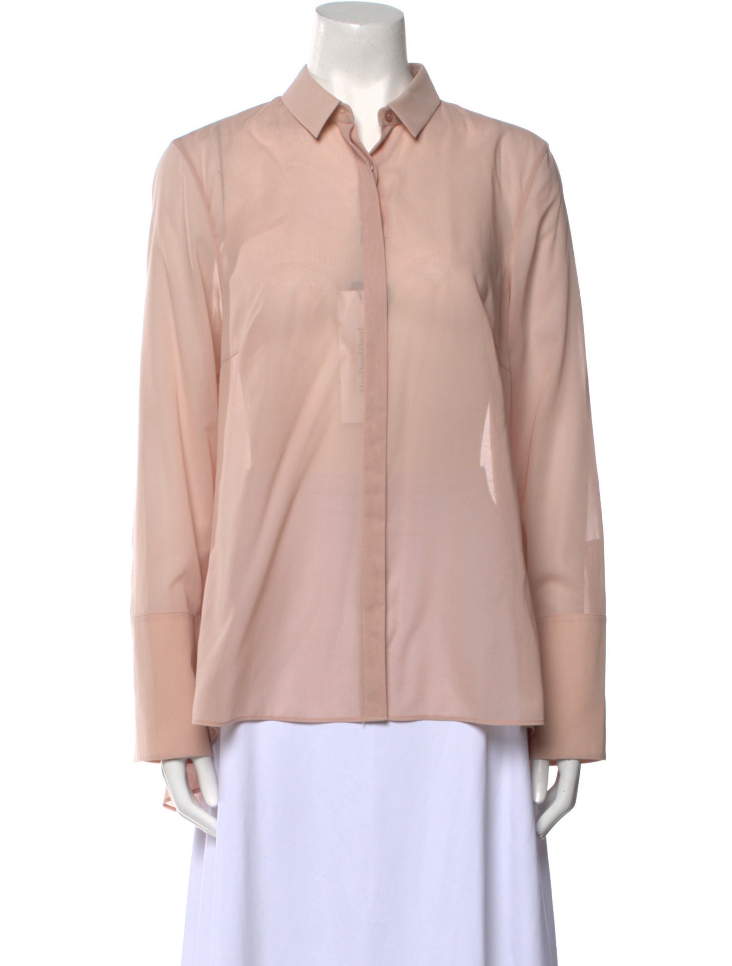 Akris Long Sleeve Button-Up Top