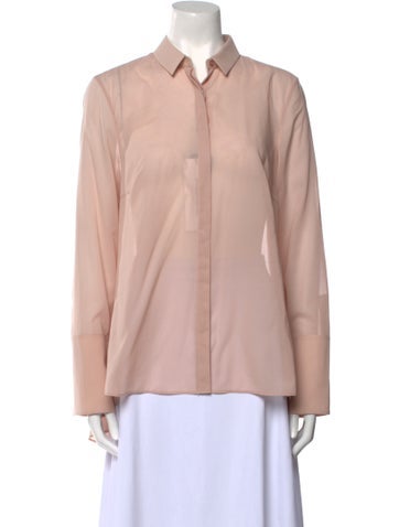 Akris Tops Long Sleeve Button-Up Top Us8, Fr40 | M