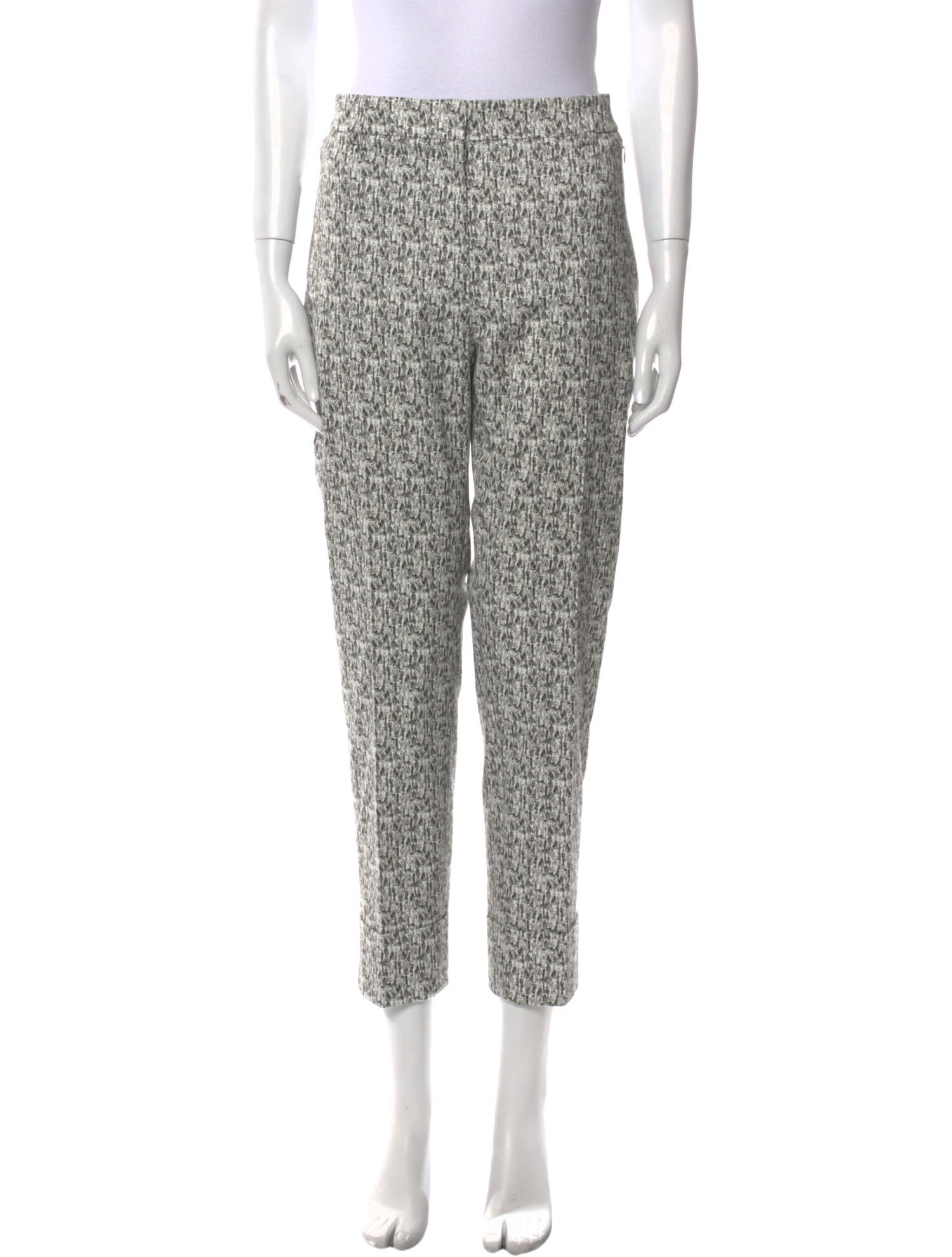 Akris Printed Straight Leg Pants w/ Tags