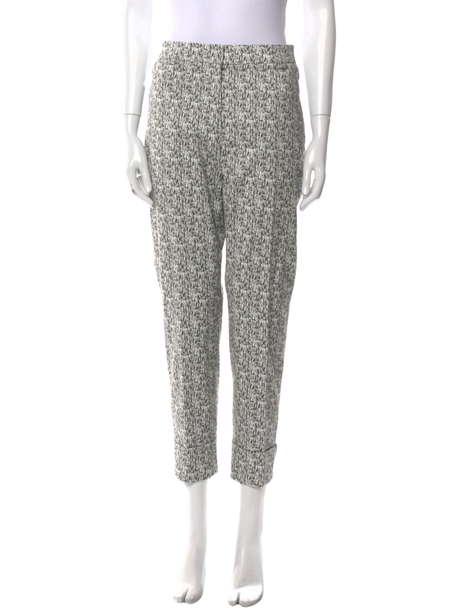 Akris Printed Straight Leg Pants w/ Tags