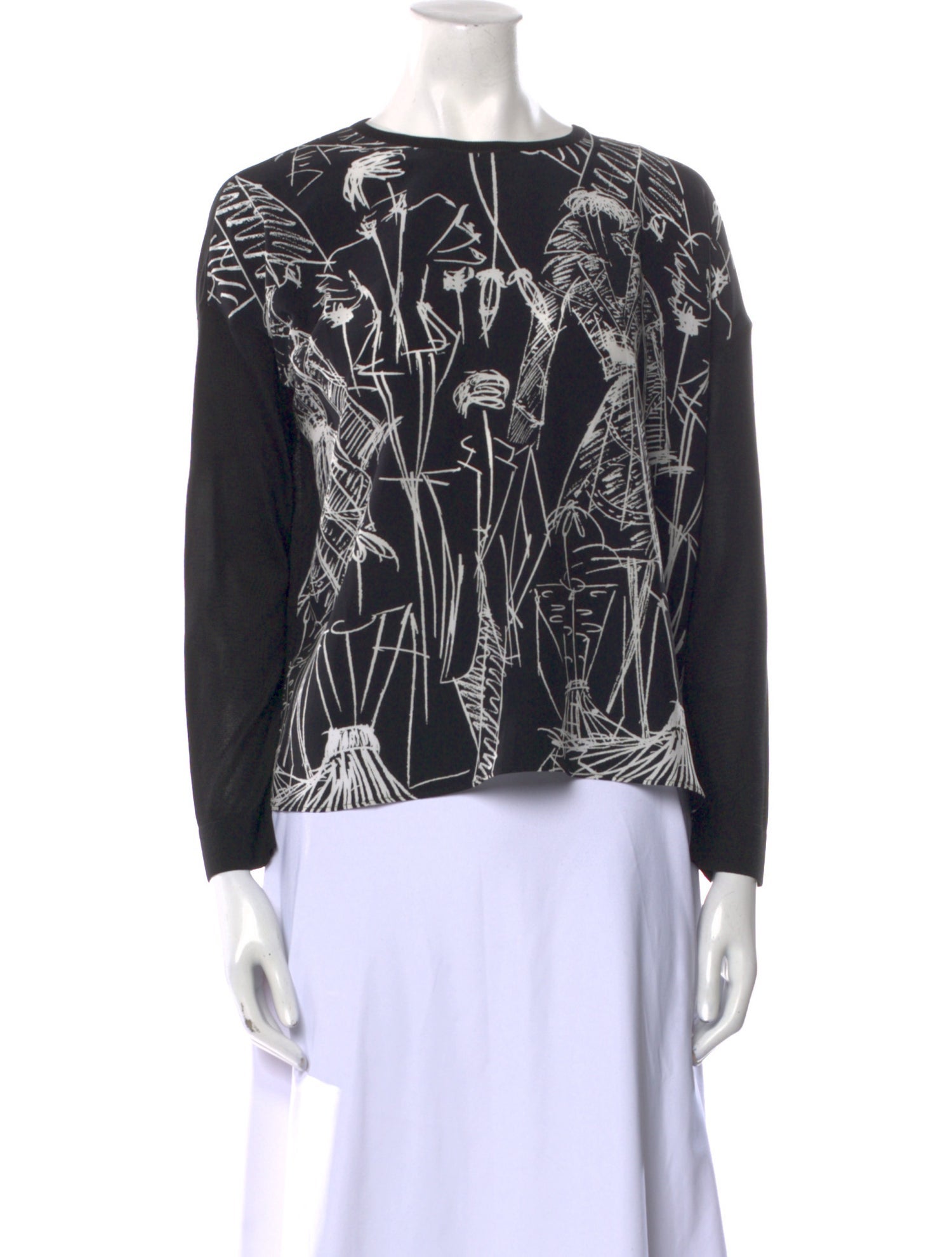 Akris Silk Printed Blouse w/ Tags