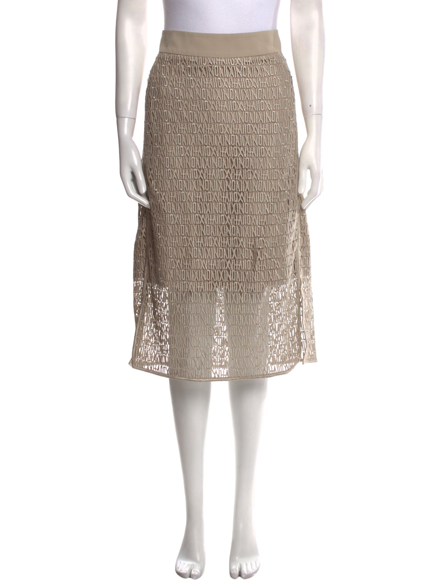 Akris Lace Midi Length Skirt w/ Tags