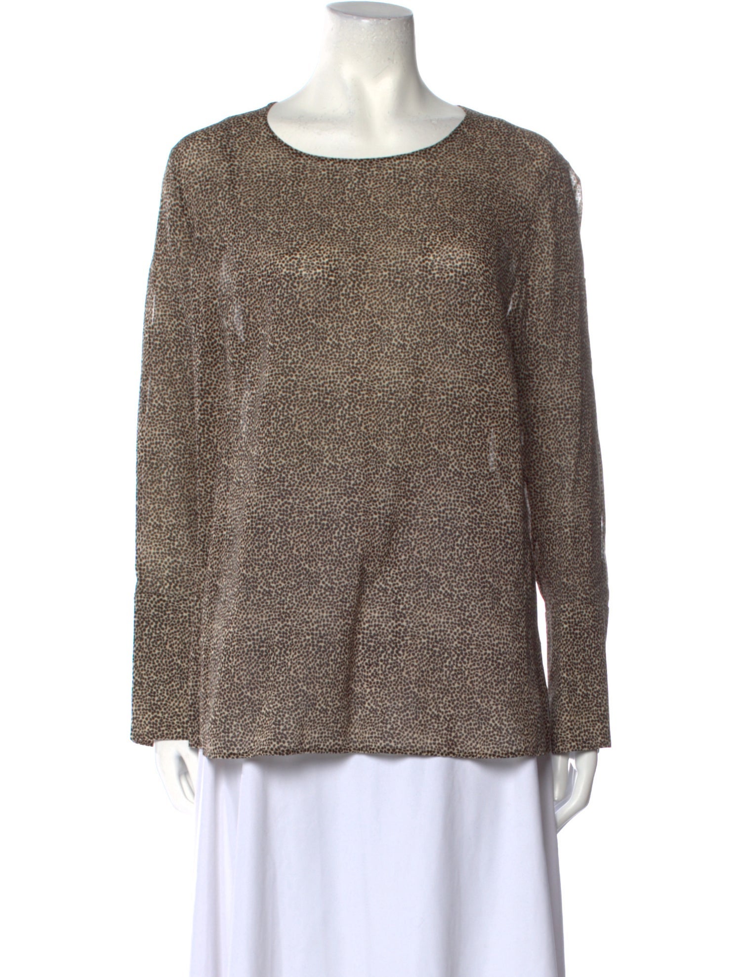 Akris Wool Animal Print Sweatshirt