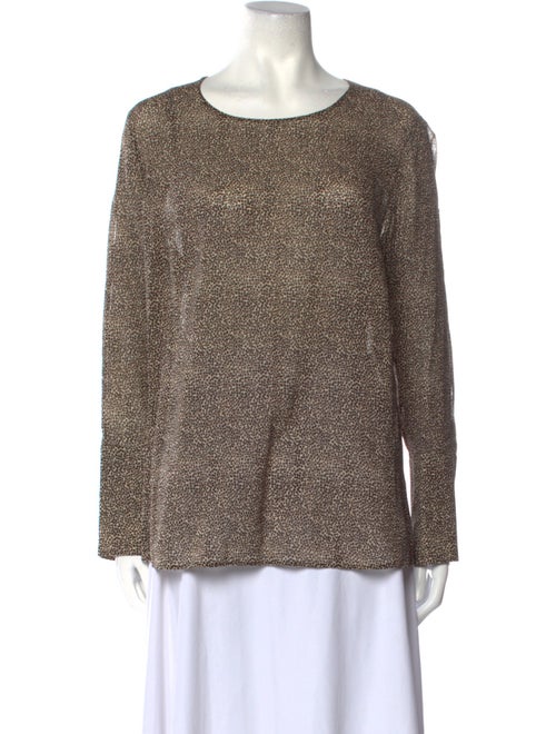 Akris Wool Animal Print Sweatshirt