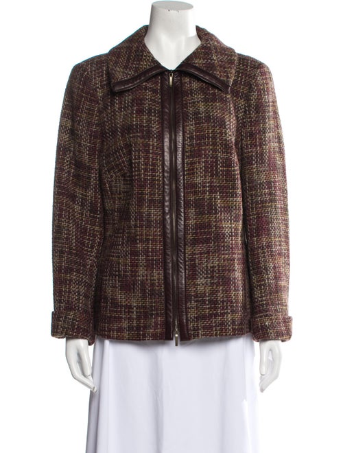 Akris Virgin Wool Tweed Pattern Evening Jacket