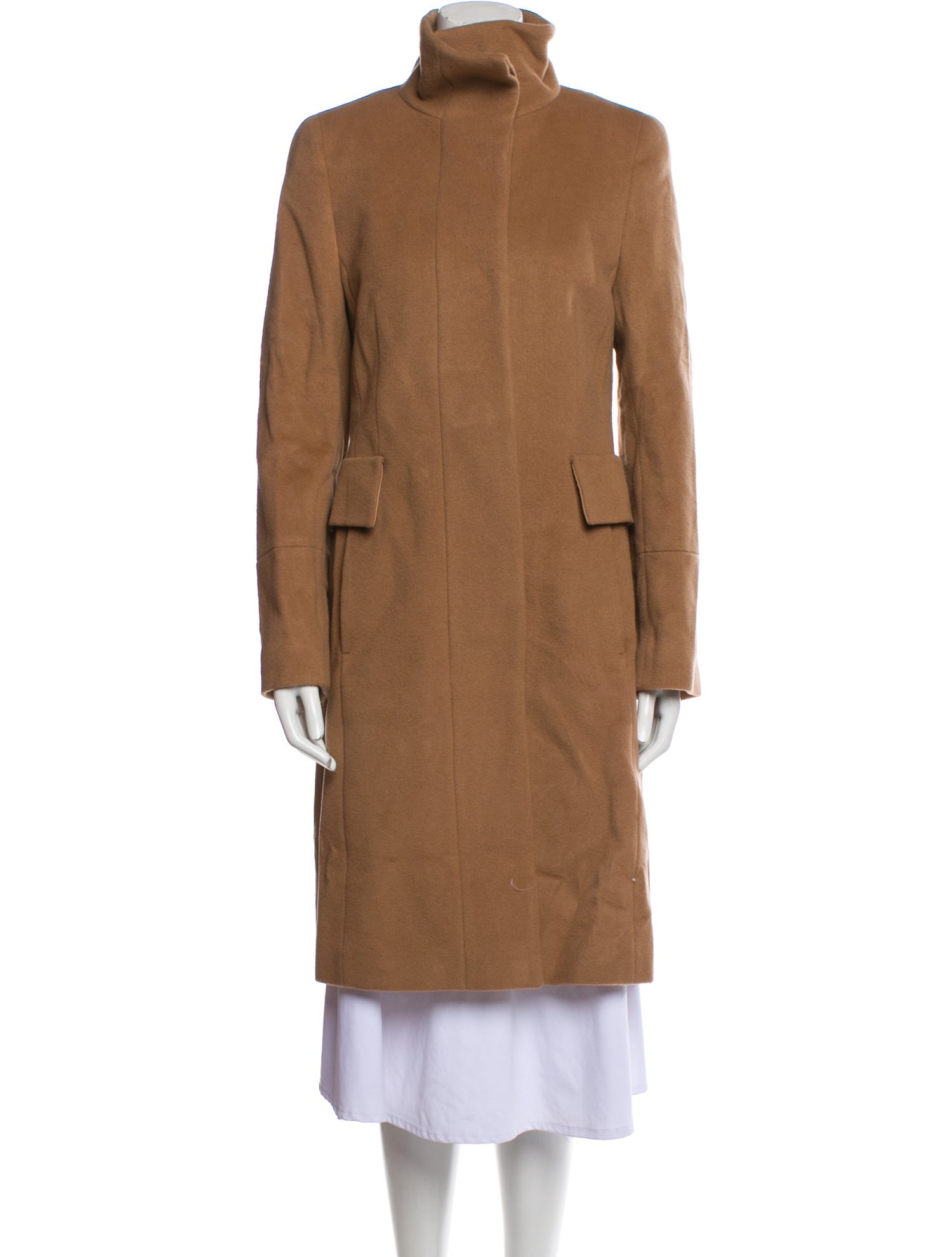 Akris Virgin Wool Coat Brown Coats, Clothing AKR130395 The RealReal