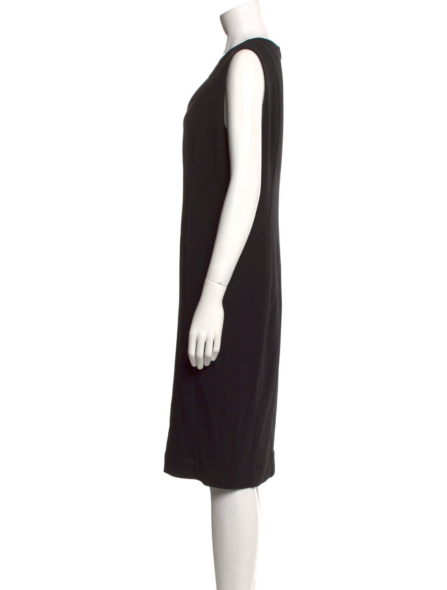 Akris V-Neck Midi Length Dress