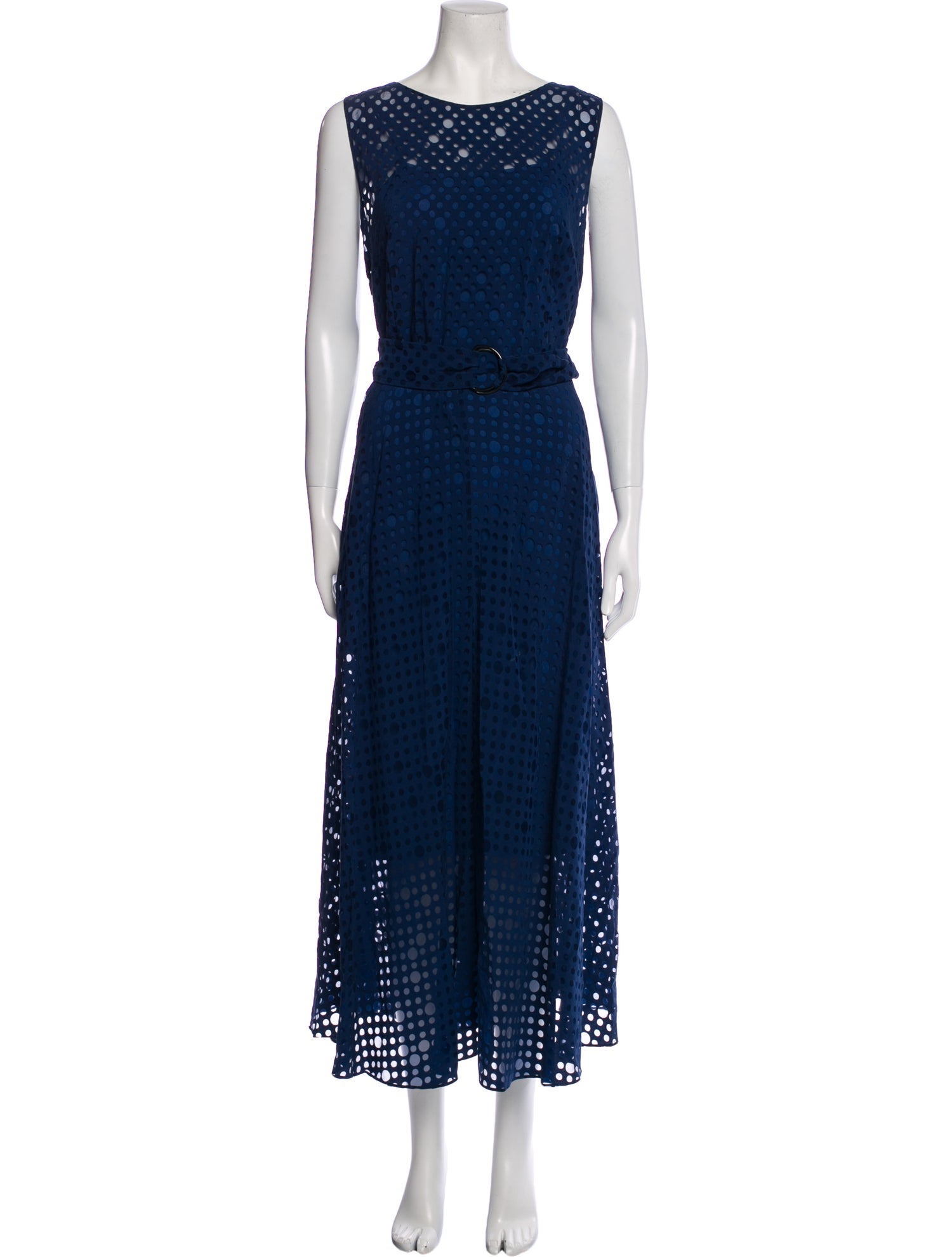 Akris Lace Pattern Long Dress