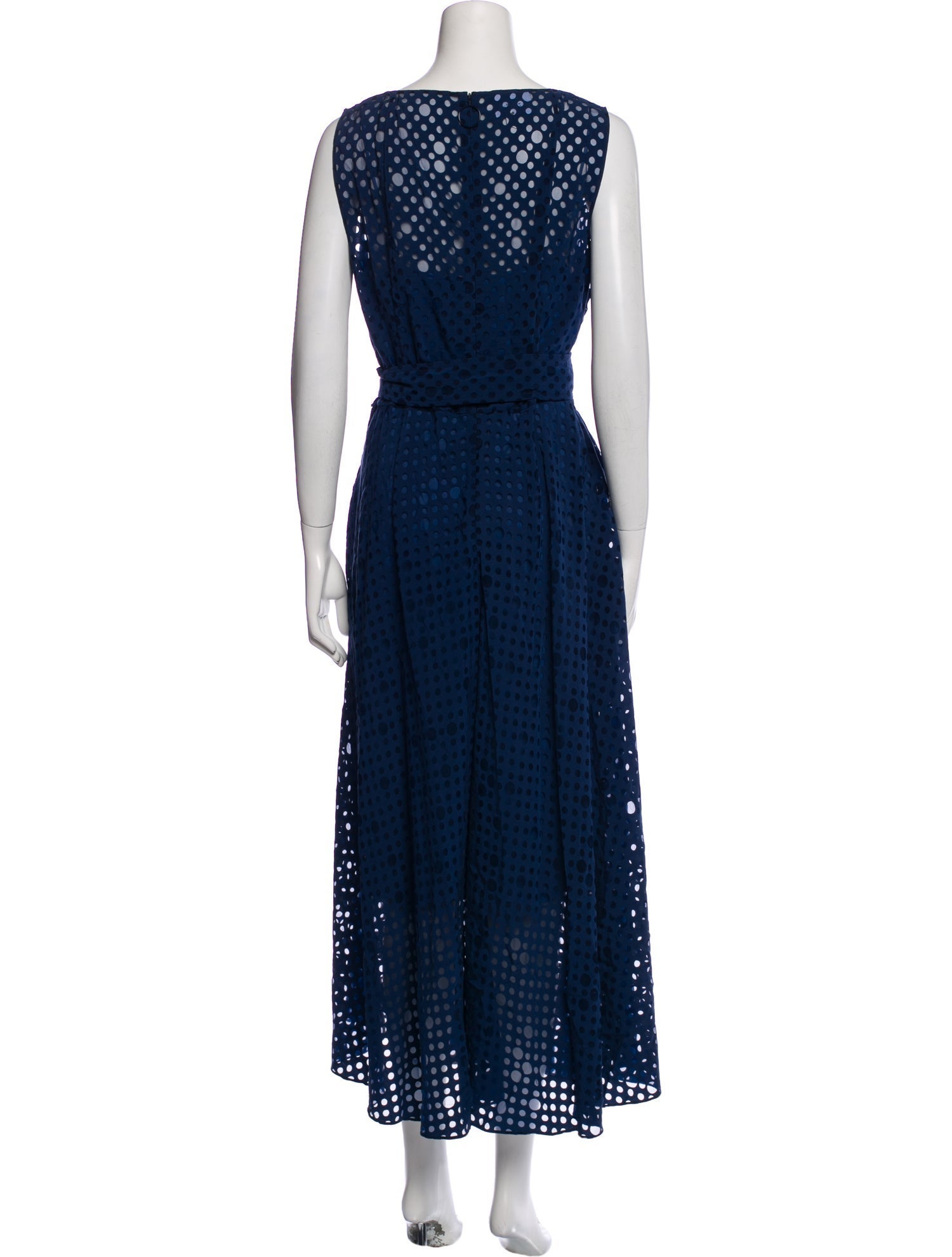Akris Lace Pattern Long Dress