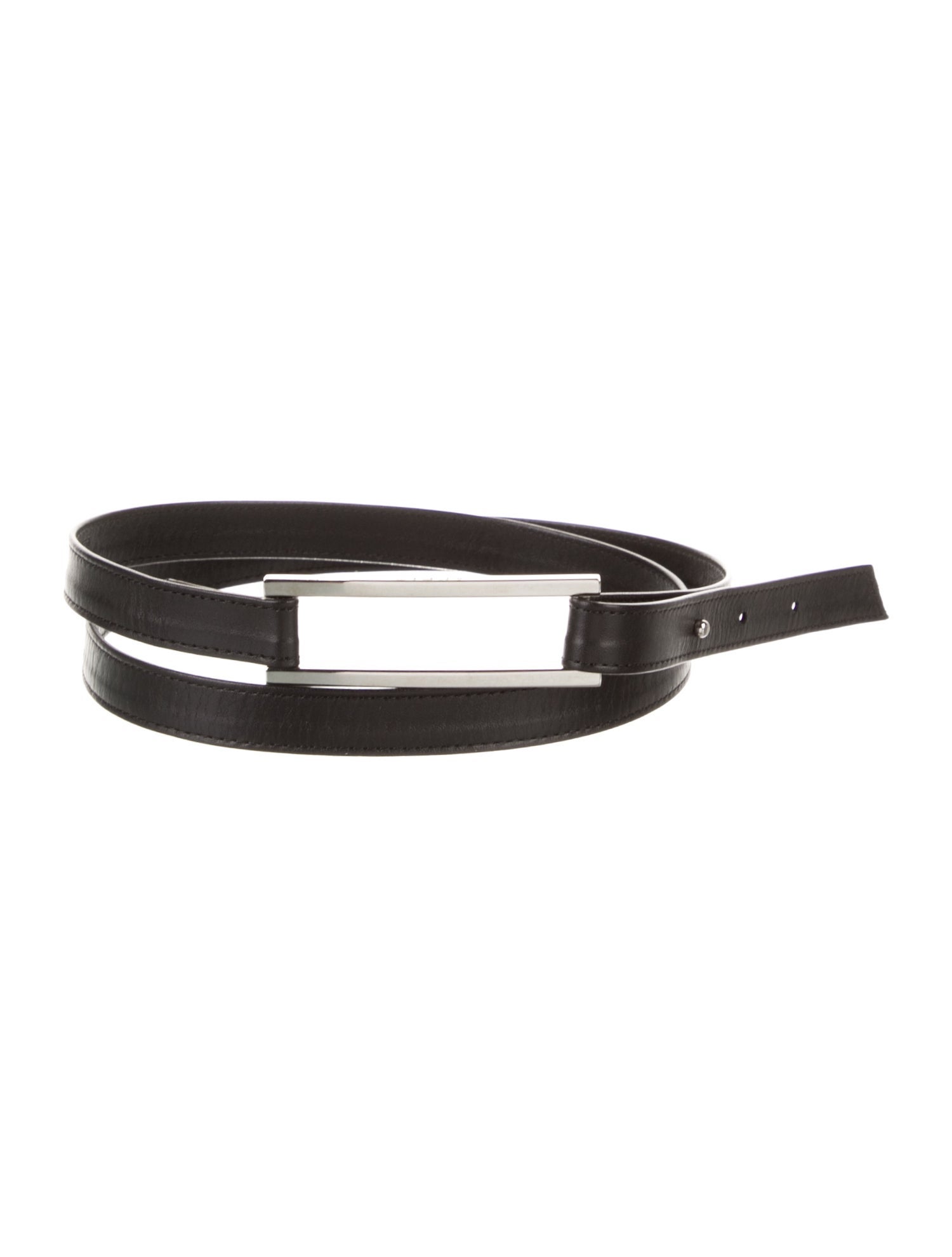 Akris Skinny Leather Waist Belt