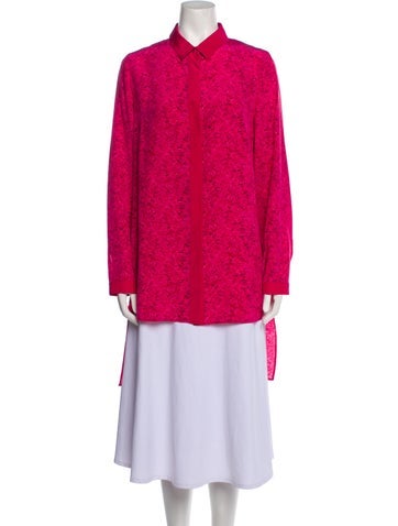 Akris Tops Silk Printed Tunic XL