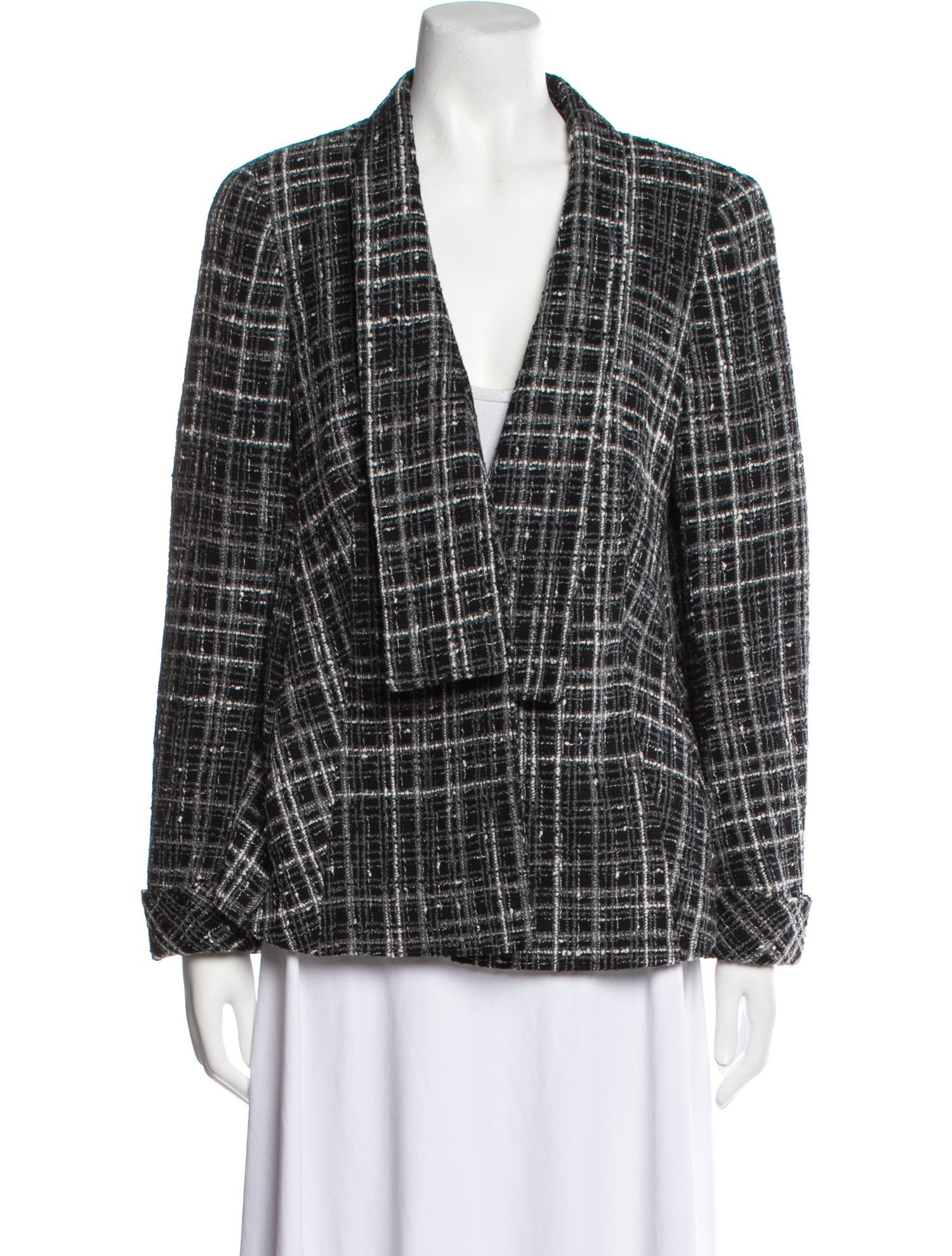 Akris Plaid Print Blazer
