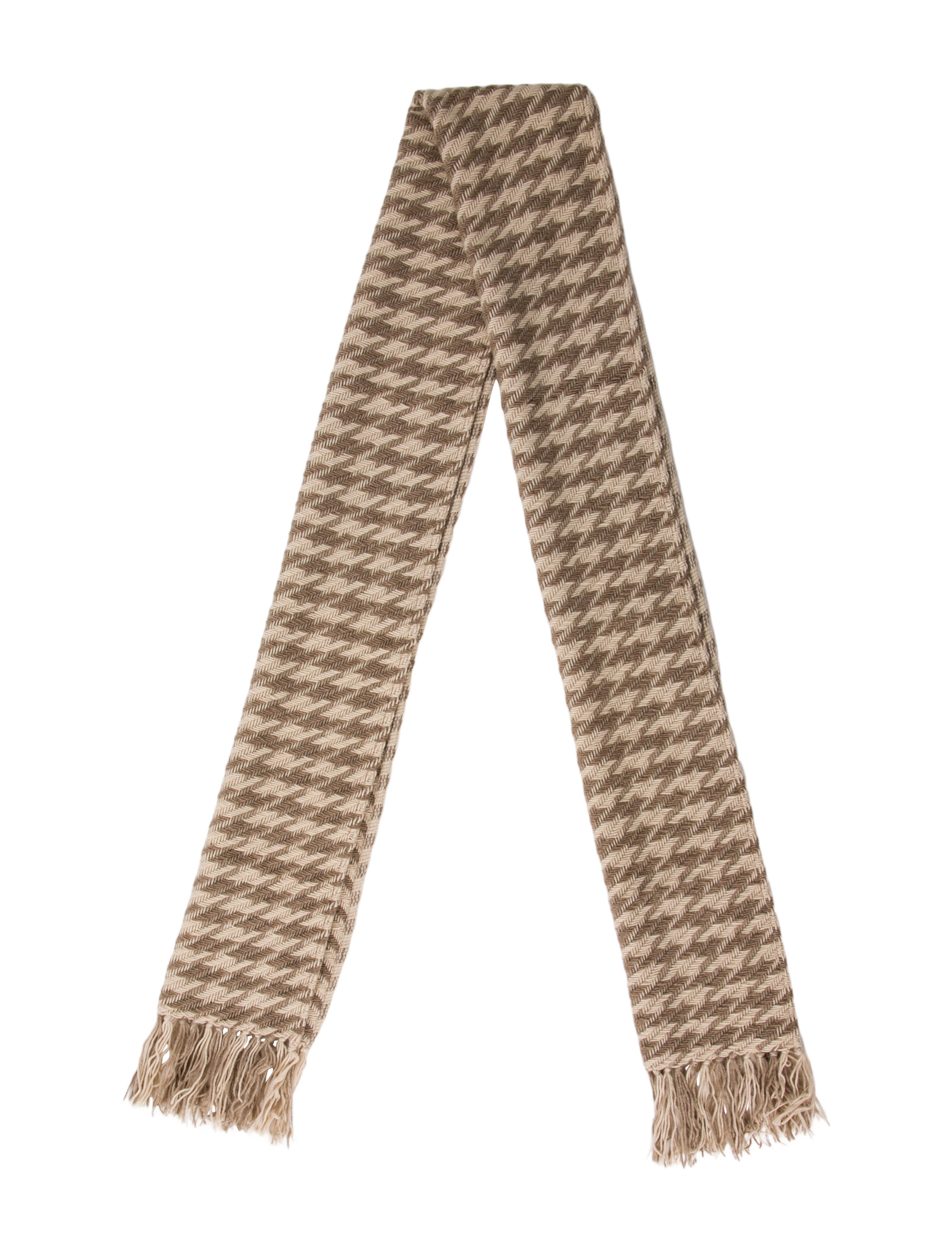 Akris Cashmere Houndstooth Print Scarf