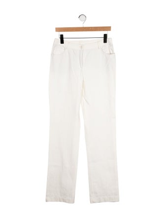 Akris Mid-Rise Straight Leg Jeans