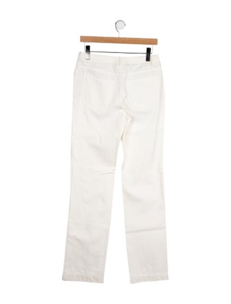 Akris Mid-Rise Straight Leg Jeans