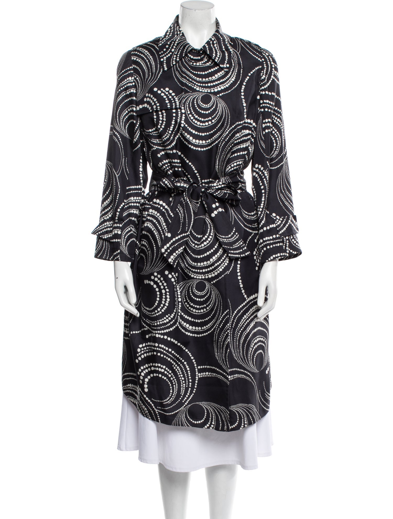 Akris Silk Polka Dot Print Jacket