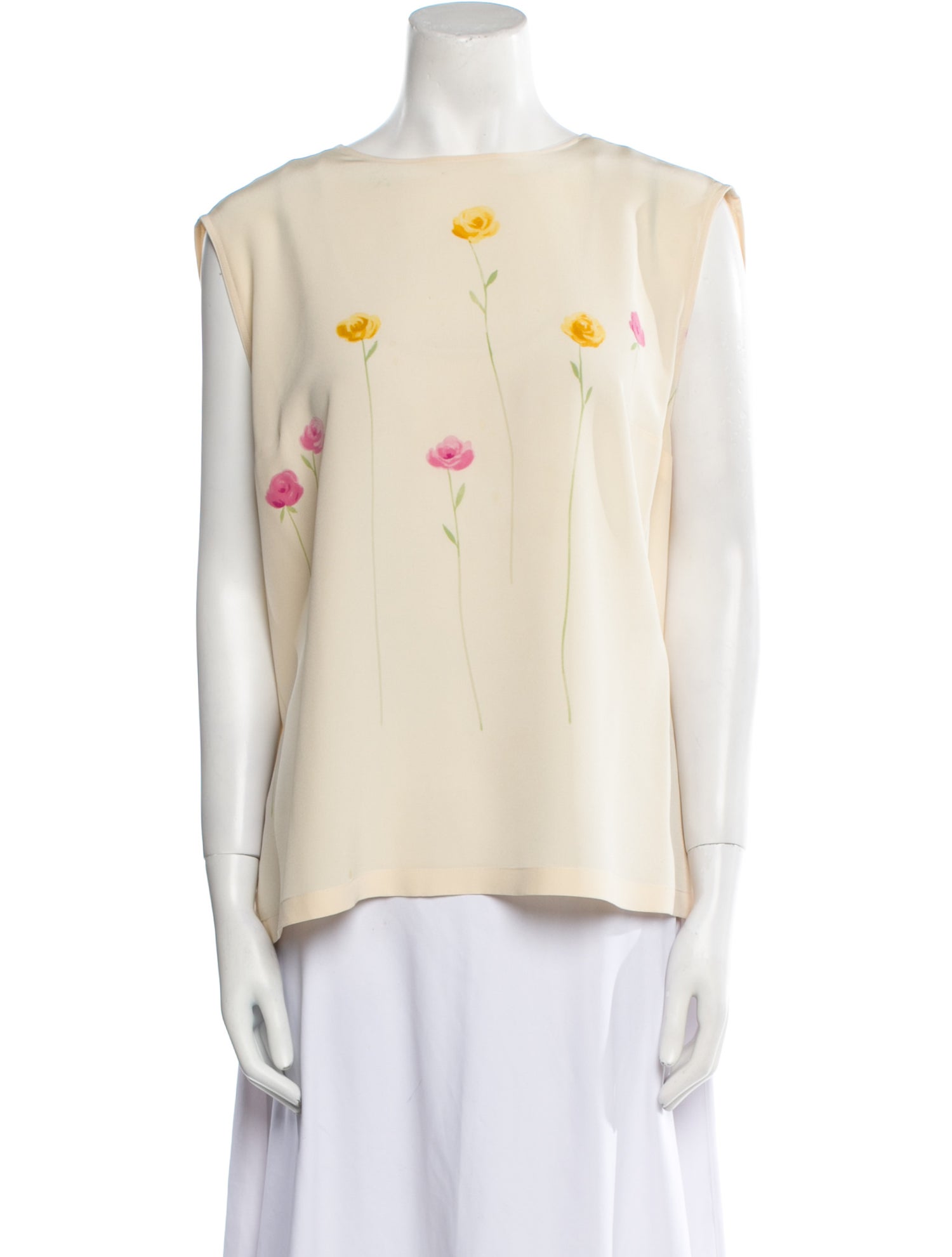 Akris Silk Graphic Print Blouse