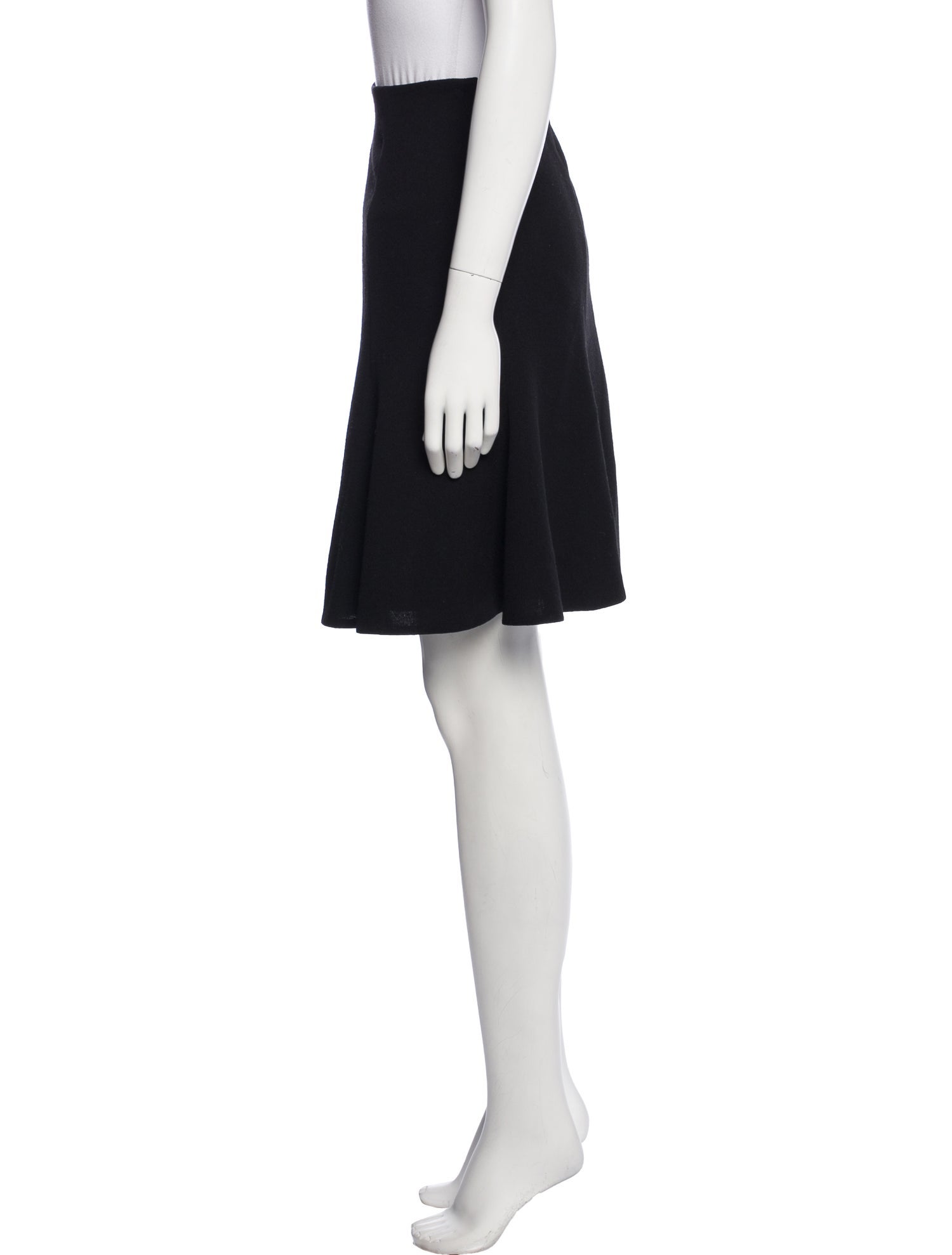 Akris Pleated Accents Knee-Length Skirt