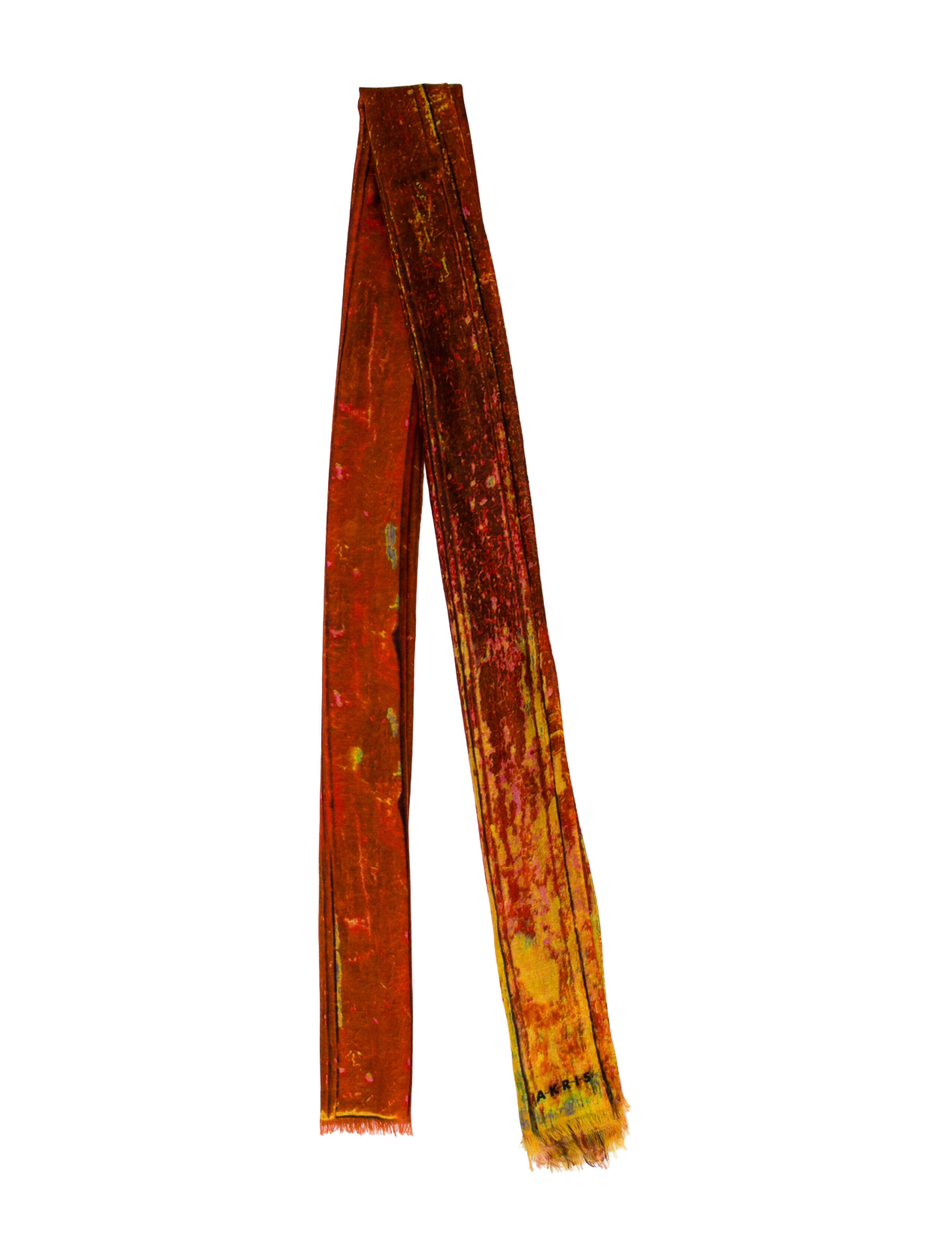 Akris Cashmere Striped Scarf w/ Tags