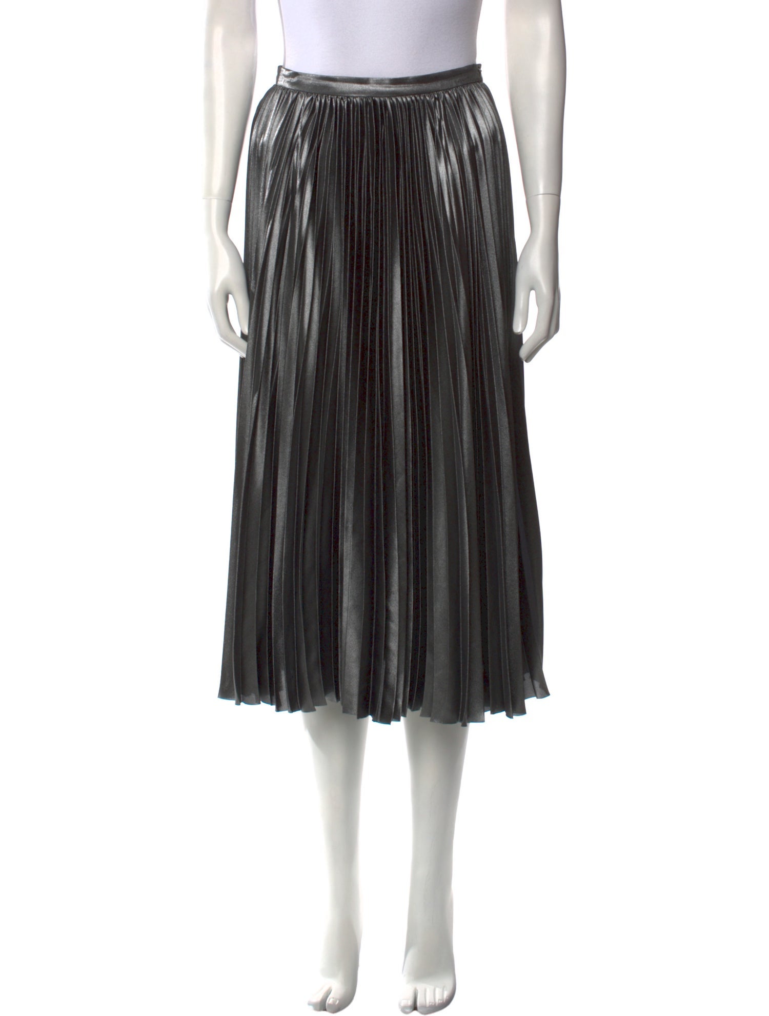 Akris Punto Pleated Accents Knee-Length Skirt