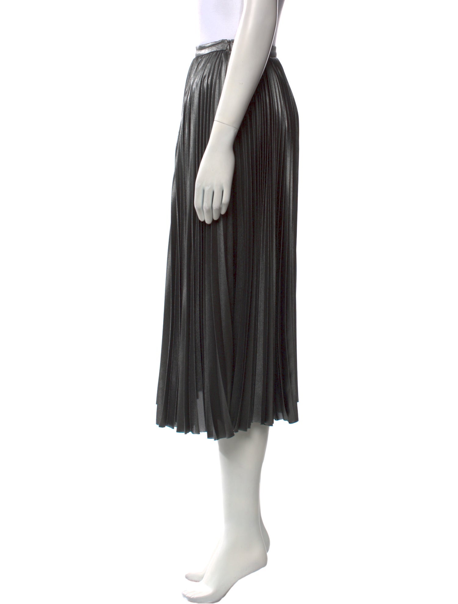 Akris Punto Pleated Accents Knee-Length Skirt